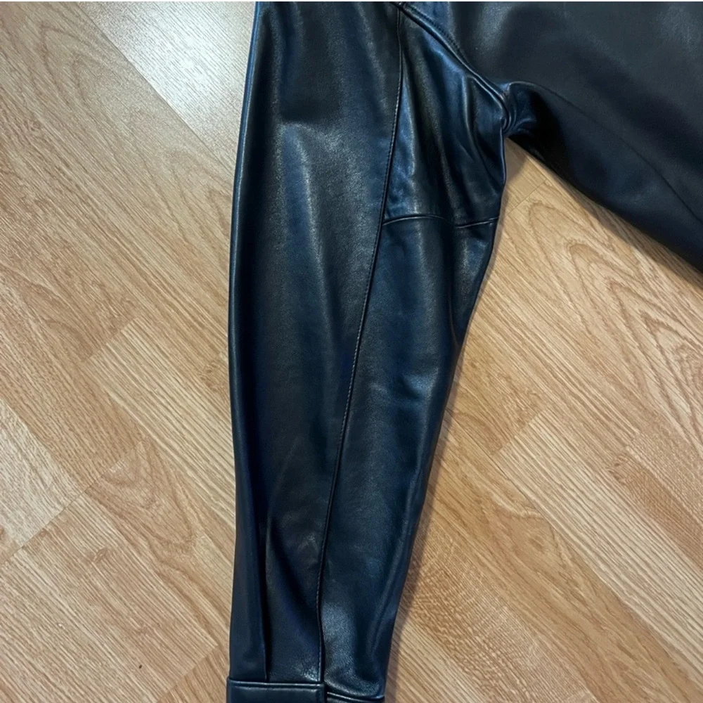 Polo Ralph Lauren Vintage Black Lambskin Leather Jacket Butter Soft Men's Size L - Picture 12 of 16
